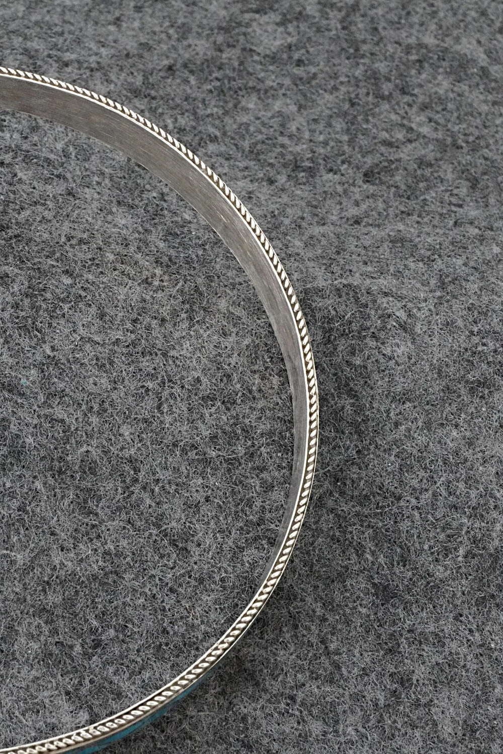 Turquoise & Sterling Silver Bangle Bracelet - Claudine Haloo