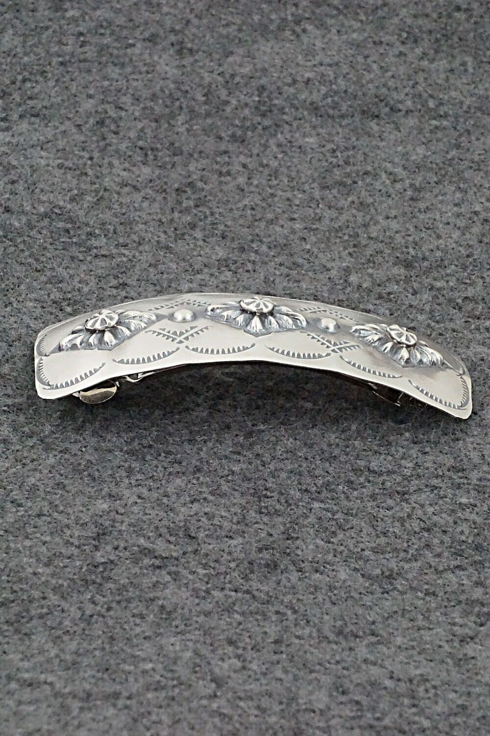 Sterling Silver Hair Barrette - Tim Yazzie