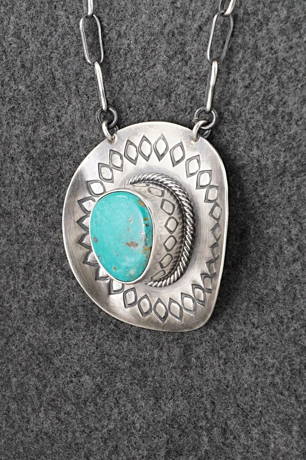 Turquoise & Sterling Silver Necklace - Randy Boyd