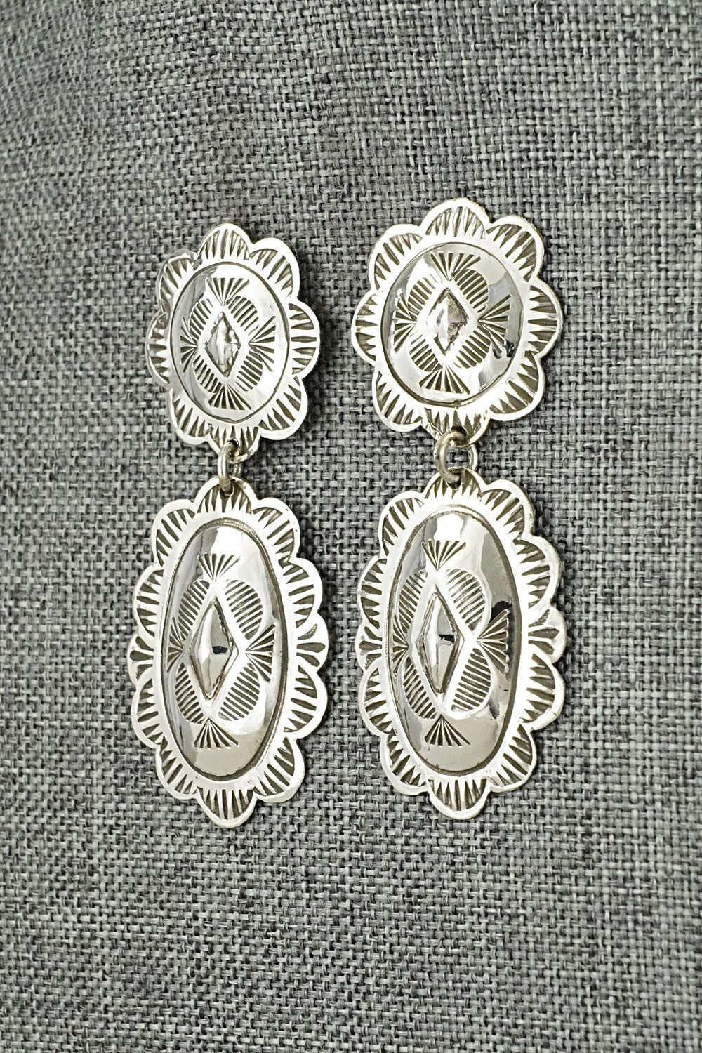 Sterling Silver Earrings - Bertha Begay