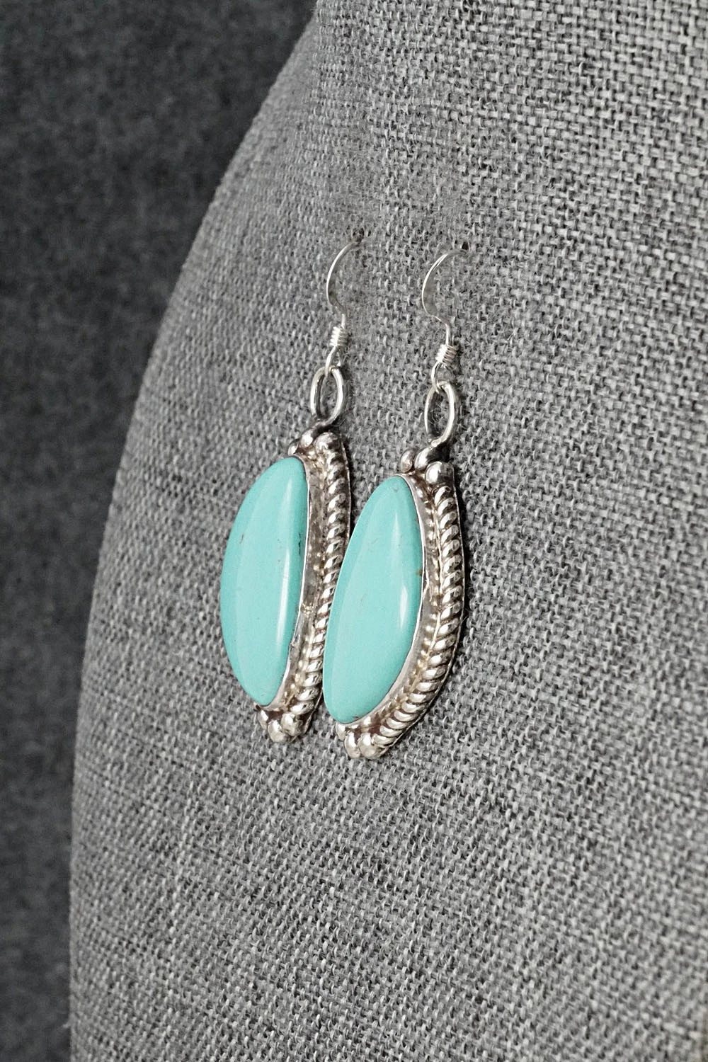 Turquoise & Sterling Silver Earrings - Antwone Brown