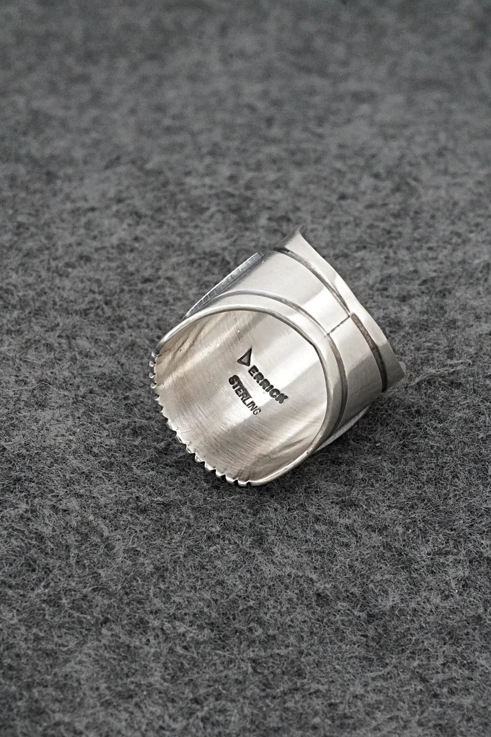 Turquoise & Sterling Silver Ring - Derrick Gordon - Size 7