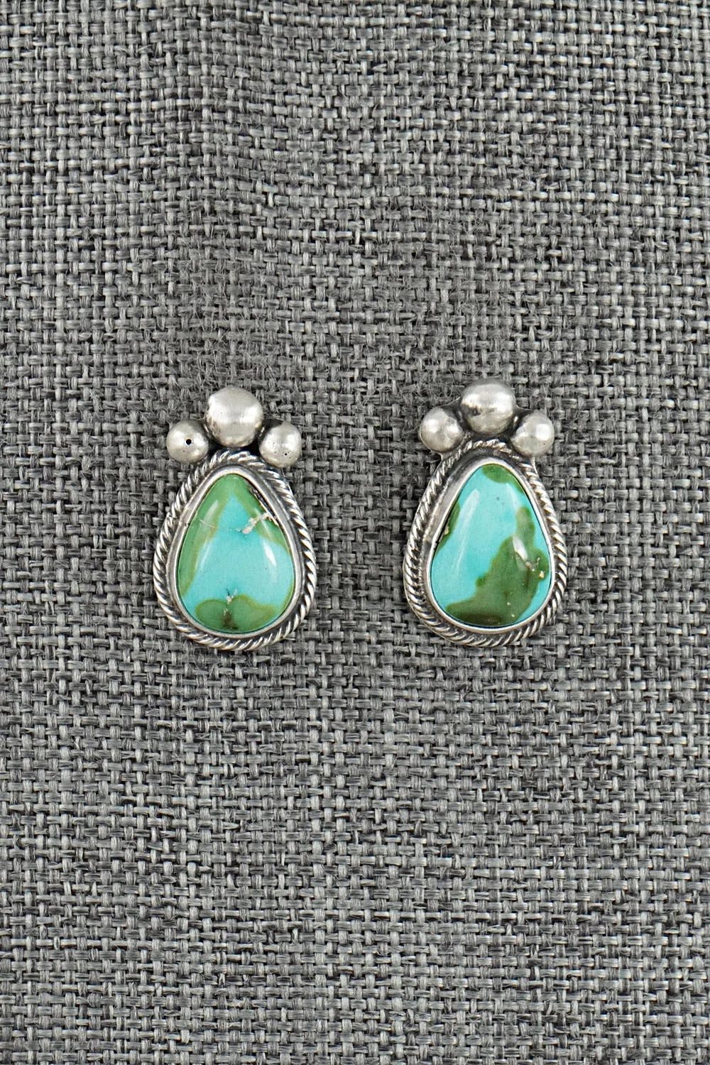 Turquoise & Sterling Silver Squash Blossom Set - Darrin Livingston