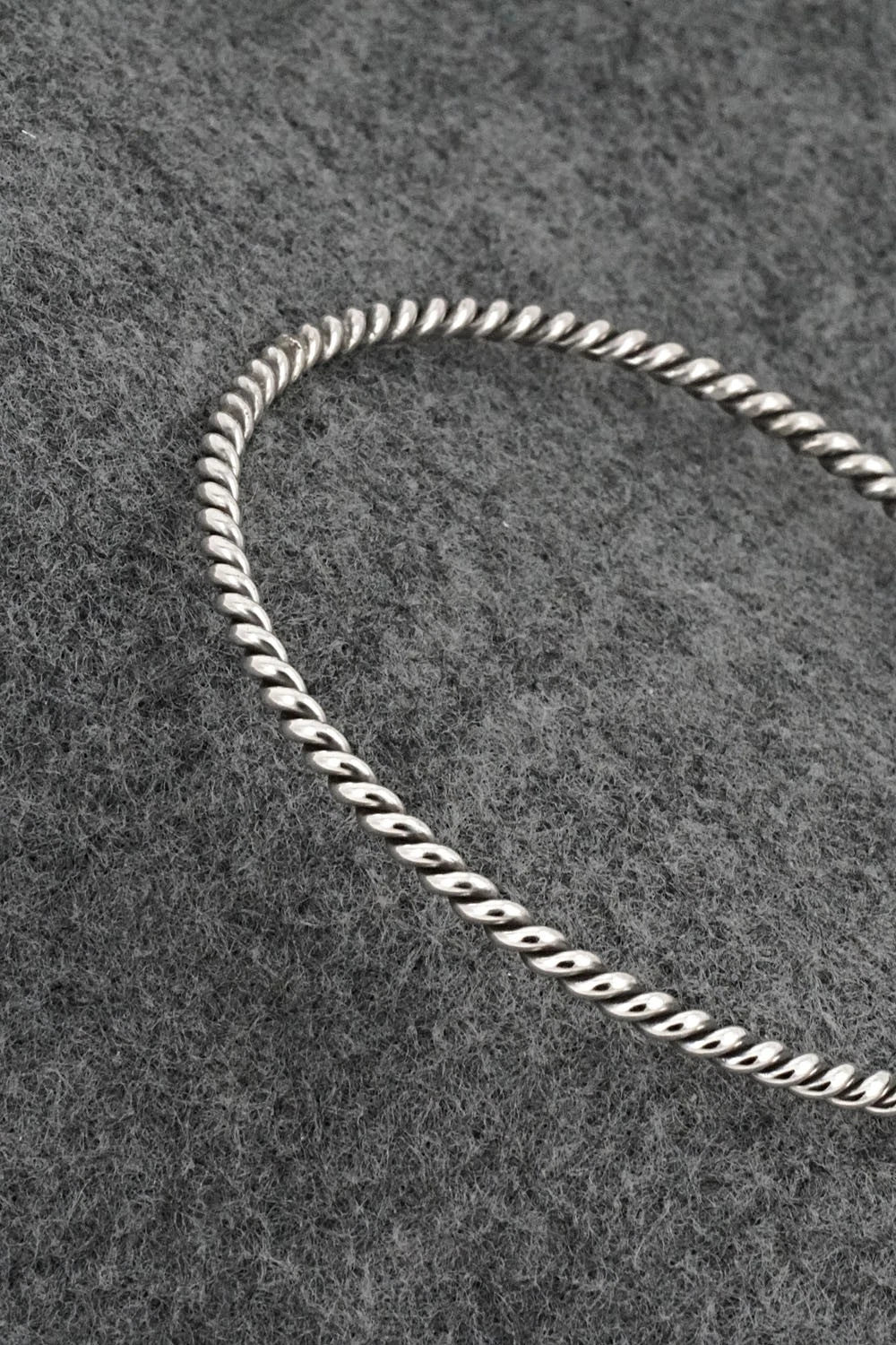 Sterling Silver Bangle Bracelet - Elaine Tahe