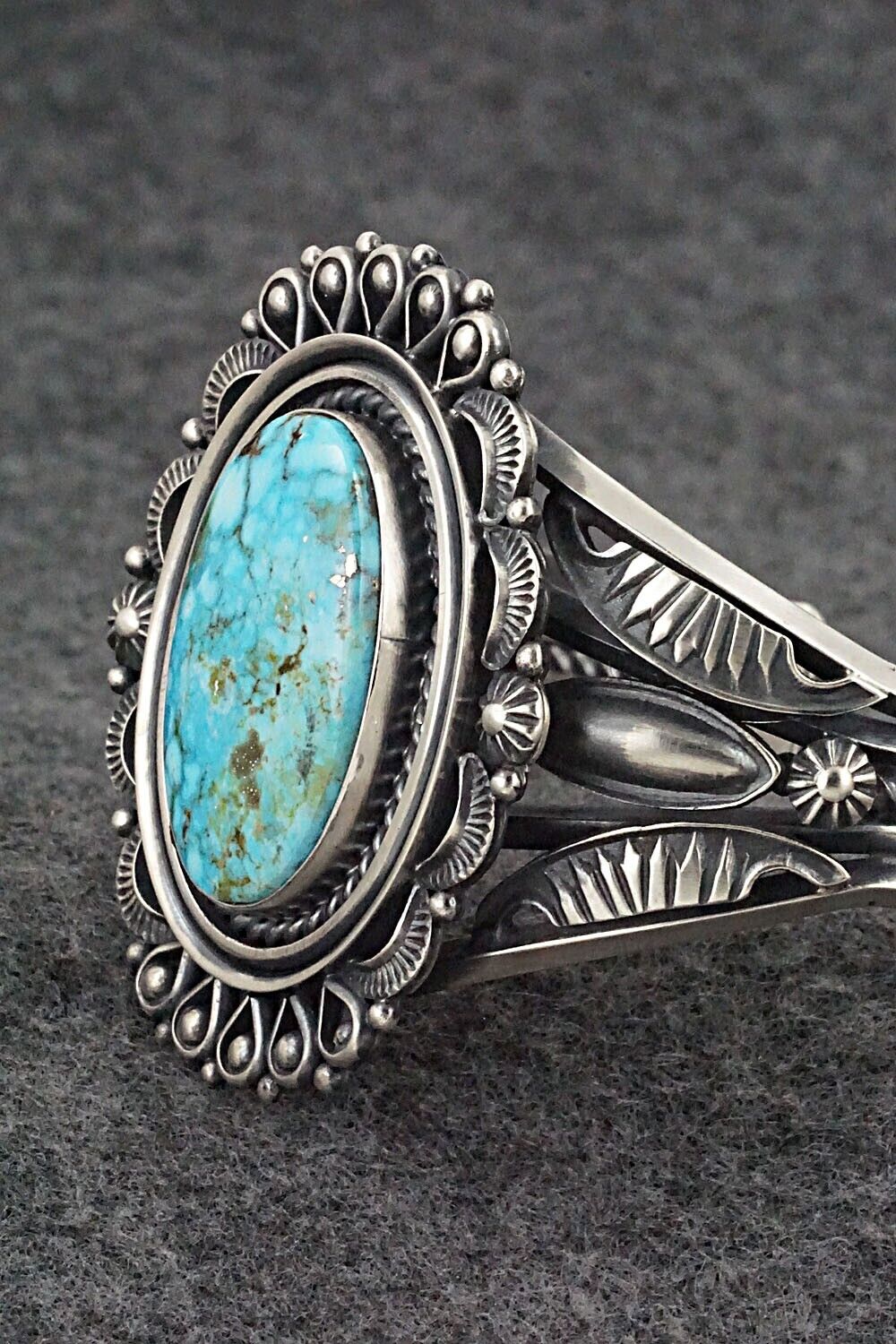 Turquoise & Sterling Silver Bracelet - Derrick Gordon