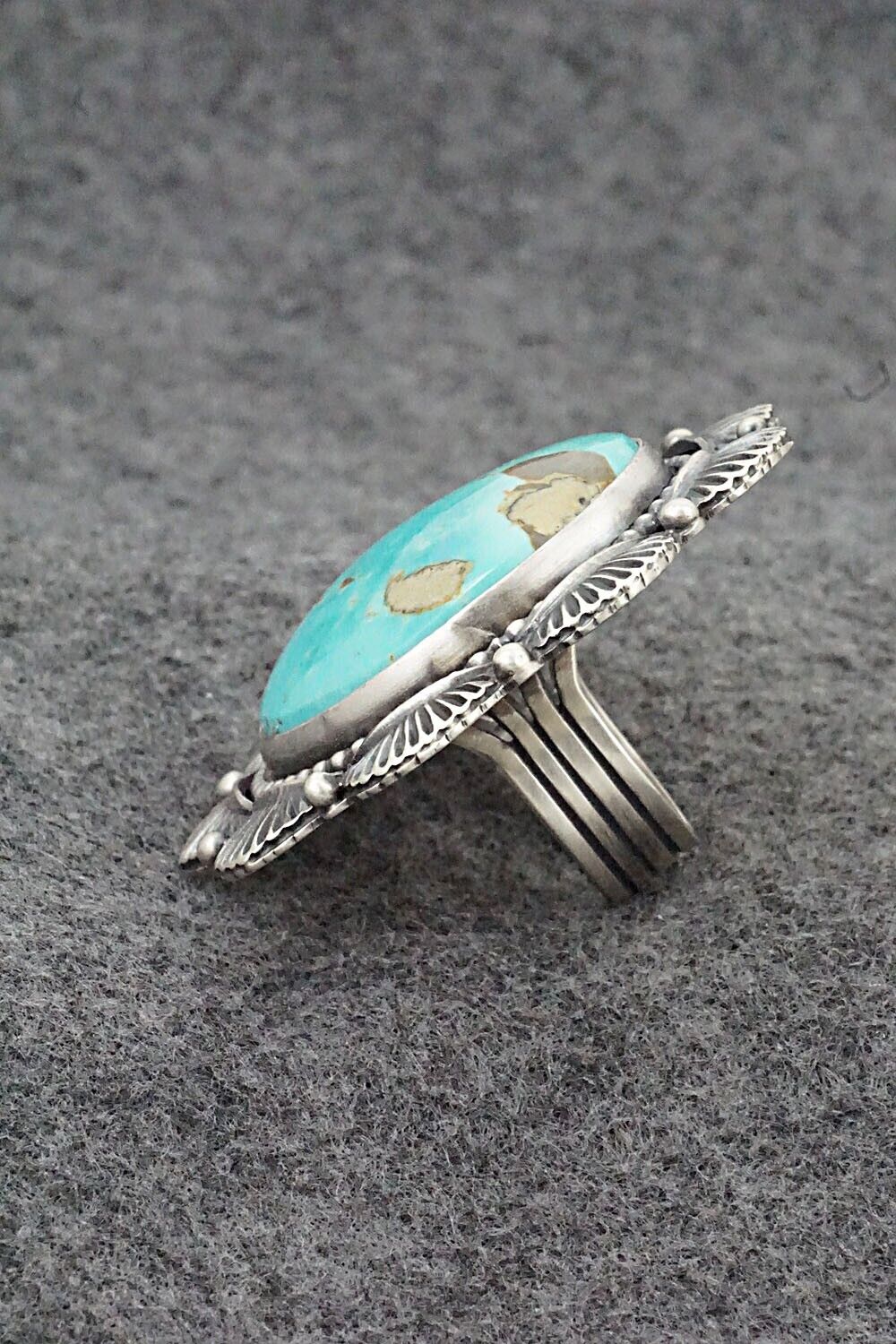 Turquoise & Sterling Silver Ring - Randy Boyd - Size 7.5