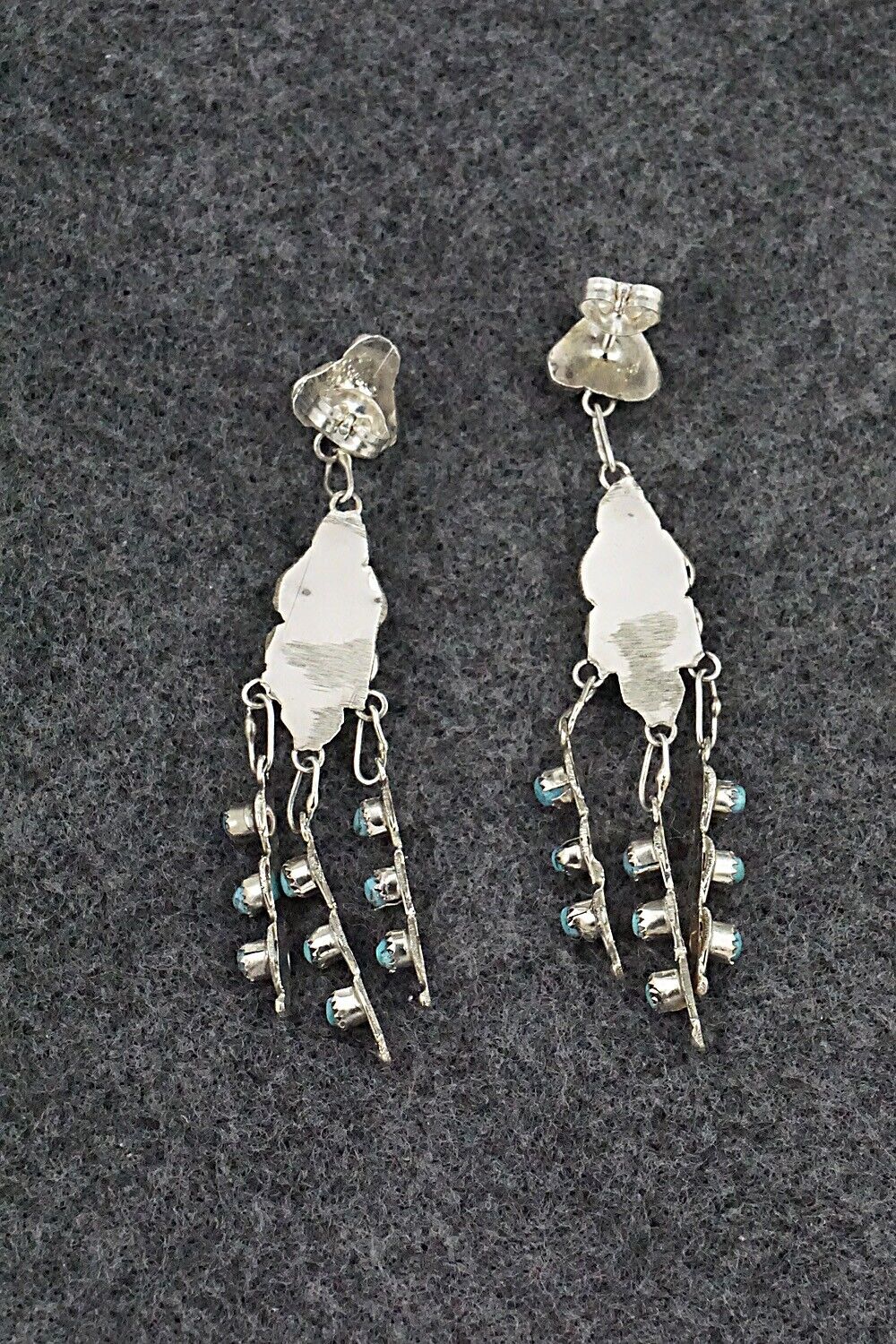 Turquoise & Sterling Silver Earrings - Waylon Johnson