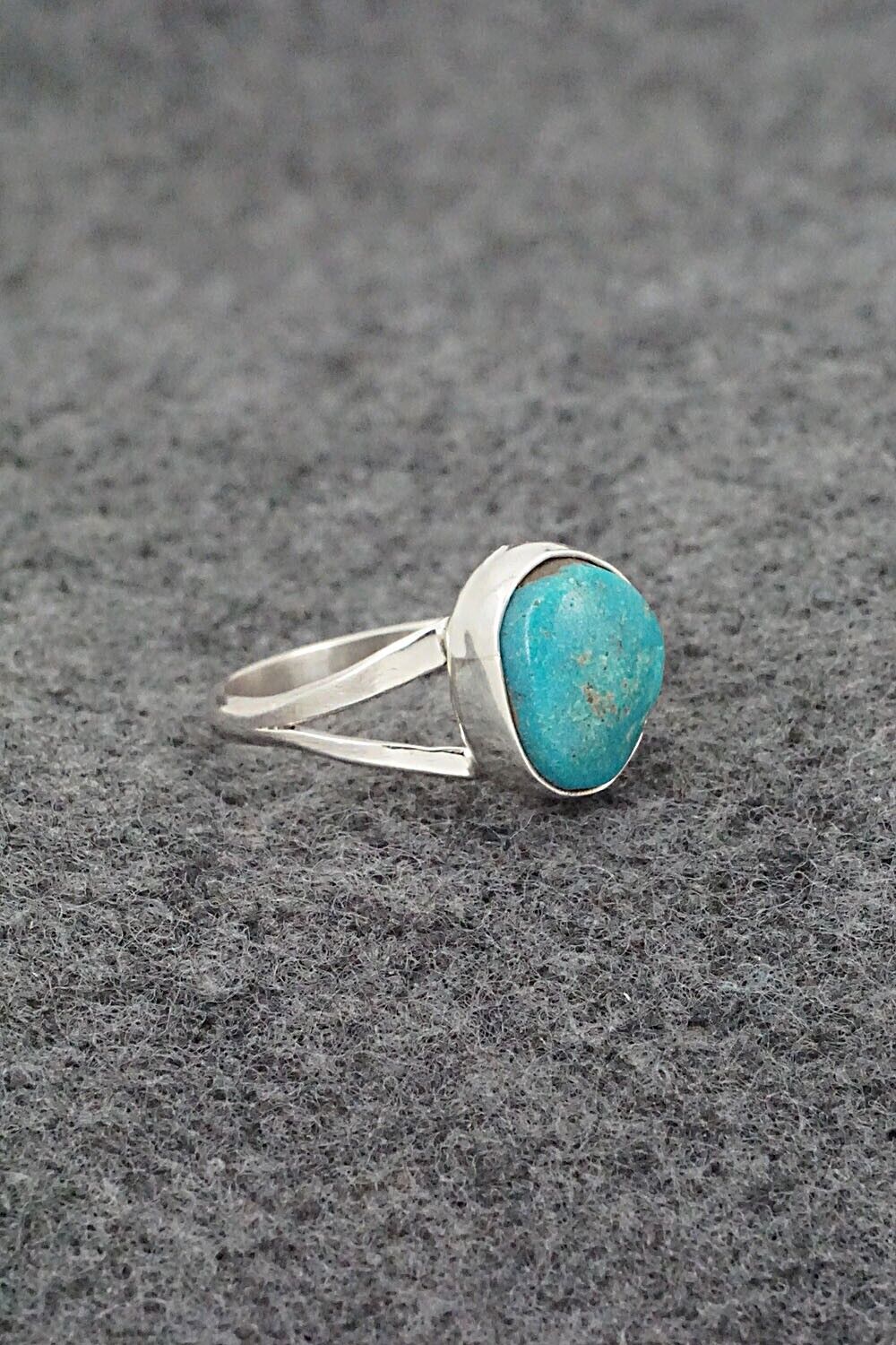 Turquoise & Sterling Silver Ring - Theresa Smith - Size 7.75