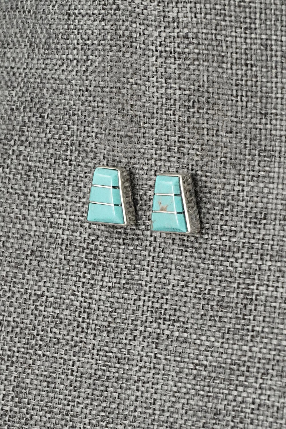 Turquoise and Sterling Silver Earrings - Michelle Haloo