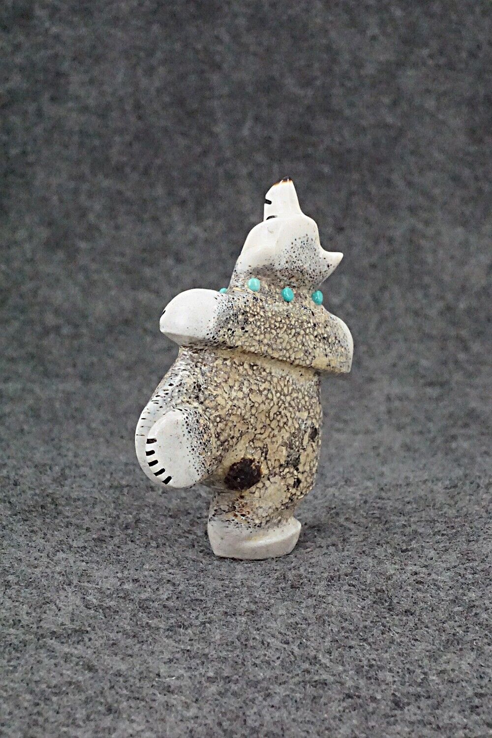 Dancing Bear Zuni Fetish Carving - Claudia Peina