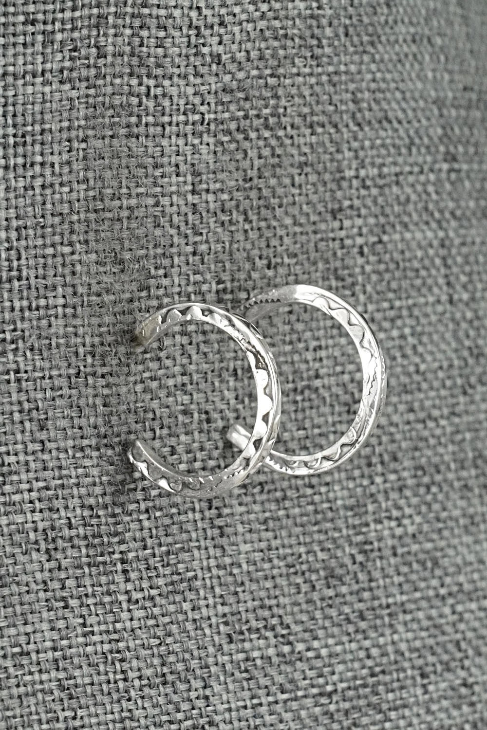 Sterling Silver Hoop Earrings - Elaine Tahe