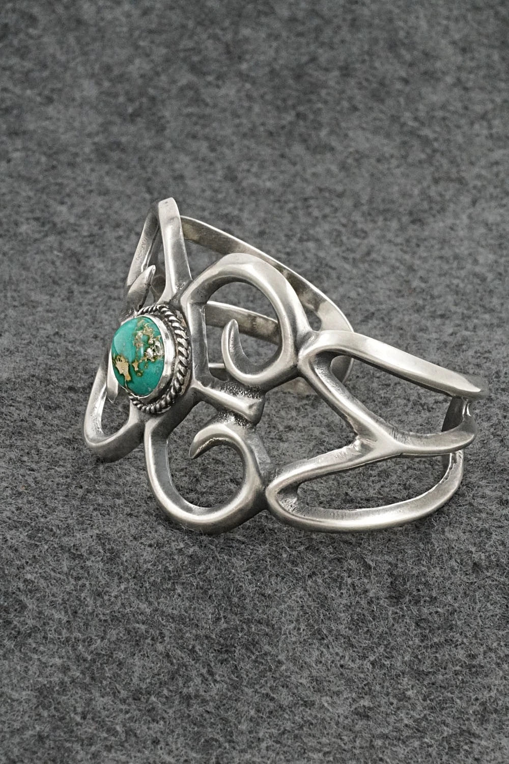 Turquoise & Sterling Silver Bracelet - Eugene Gruber