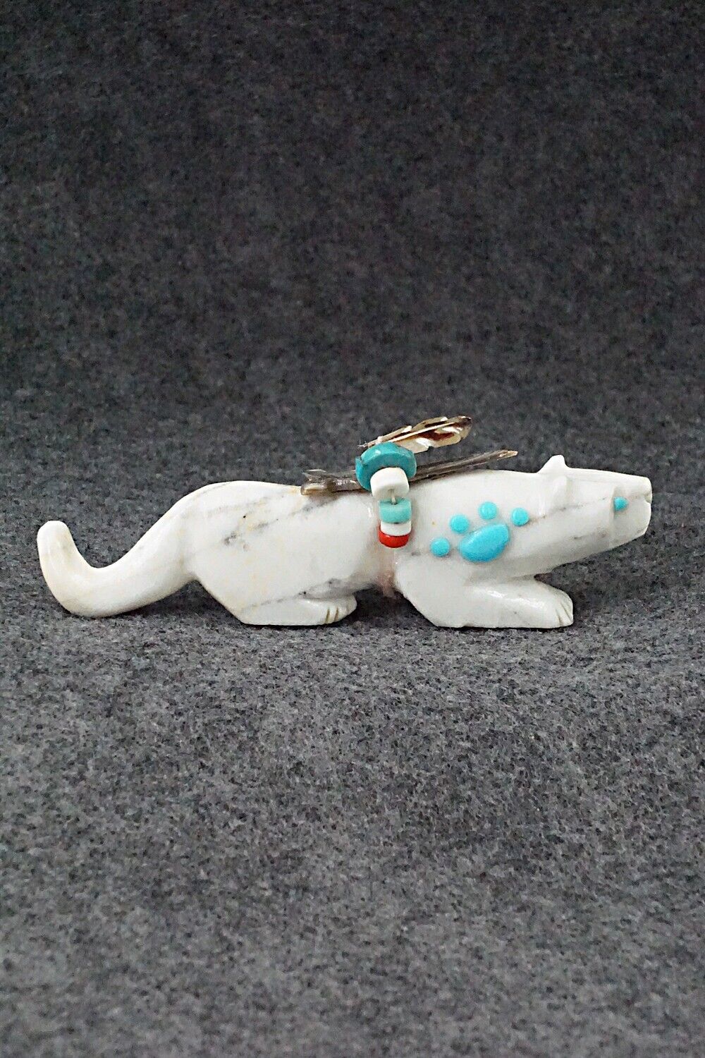 Mountain Lion Zuni Fetish Carving - Michael Laweka