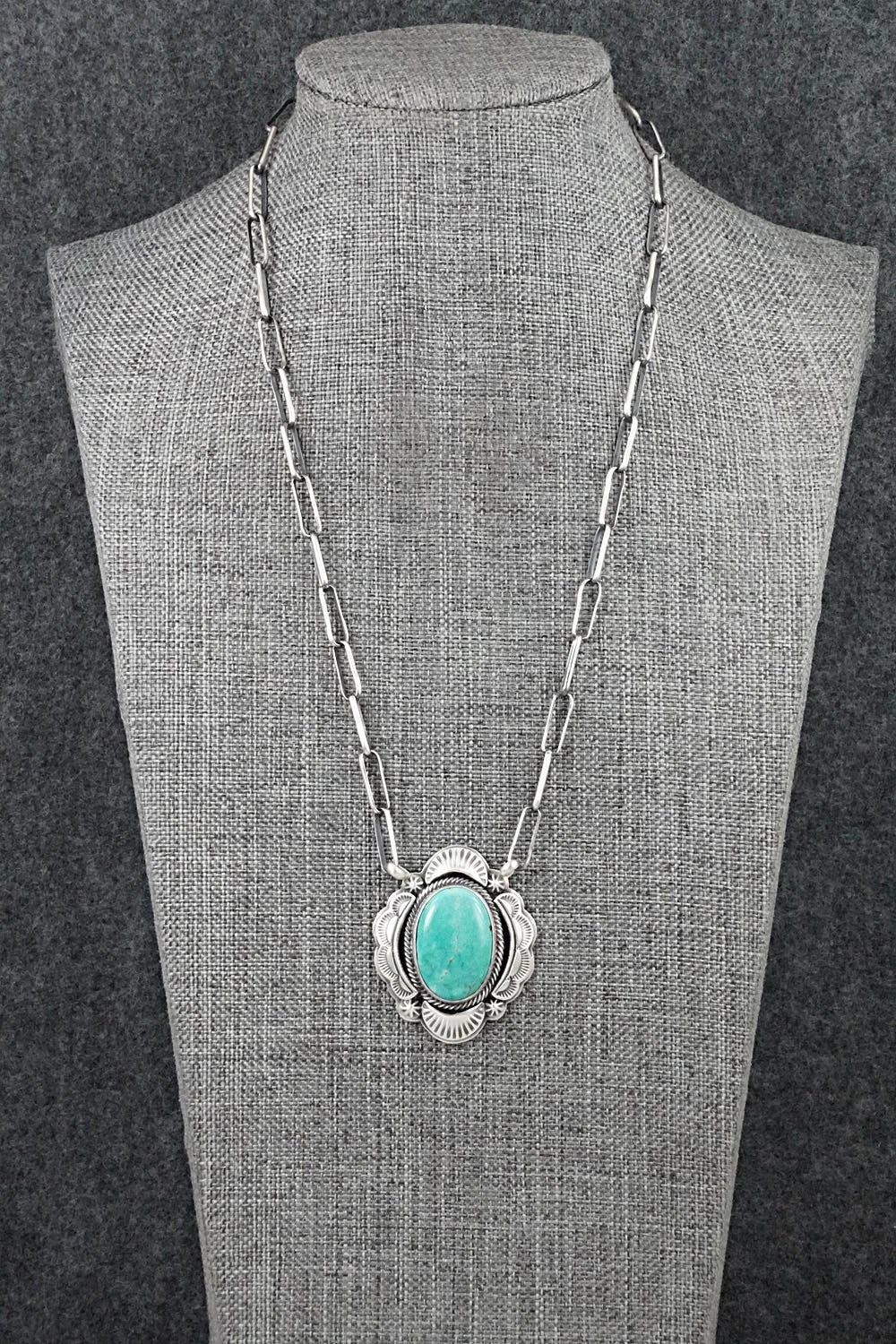 Turquoise & Sterling Silver Necklace - Randy Boyd