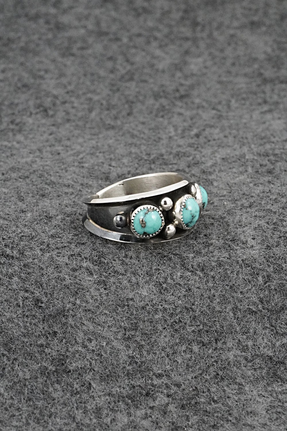 Turquoise & Sterling Silver Ring - Paul Largo - Size 10