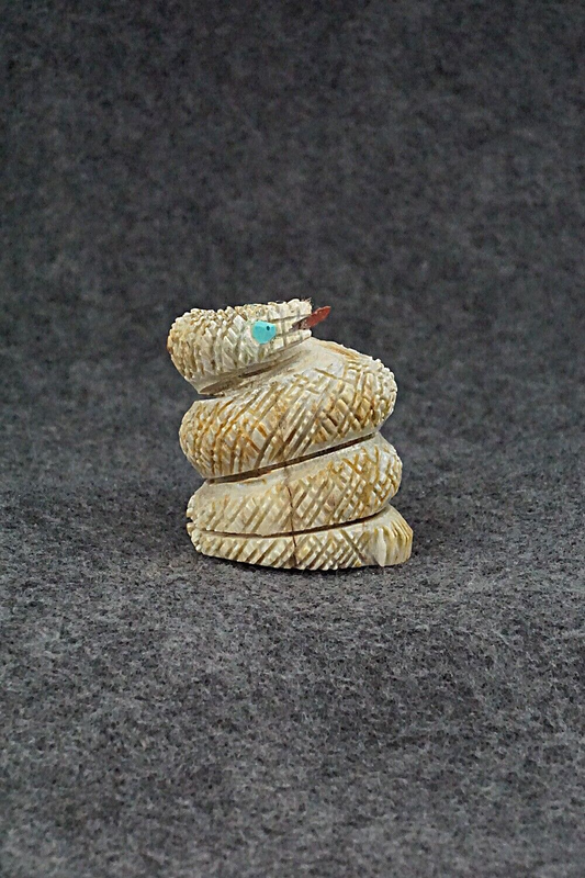 Rattlesnake Zuni Fetish Carving - Carl Etsate
