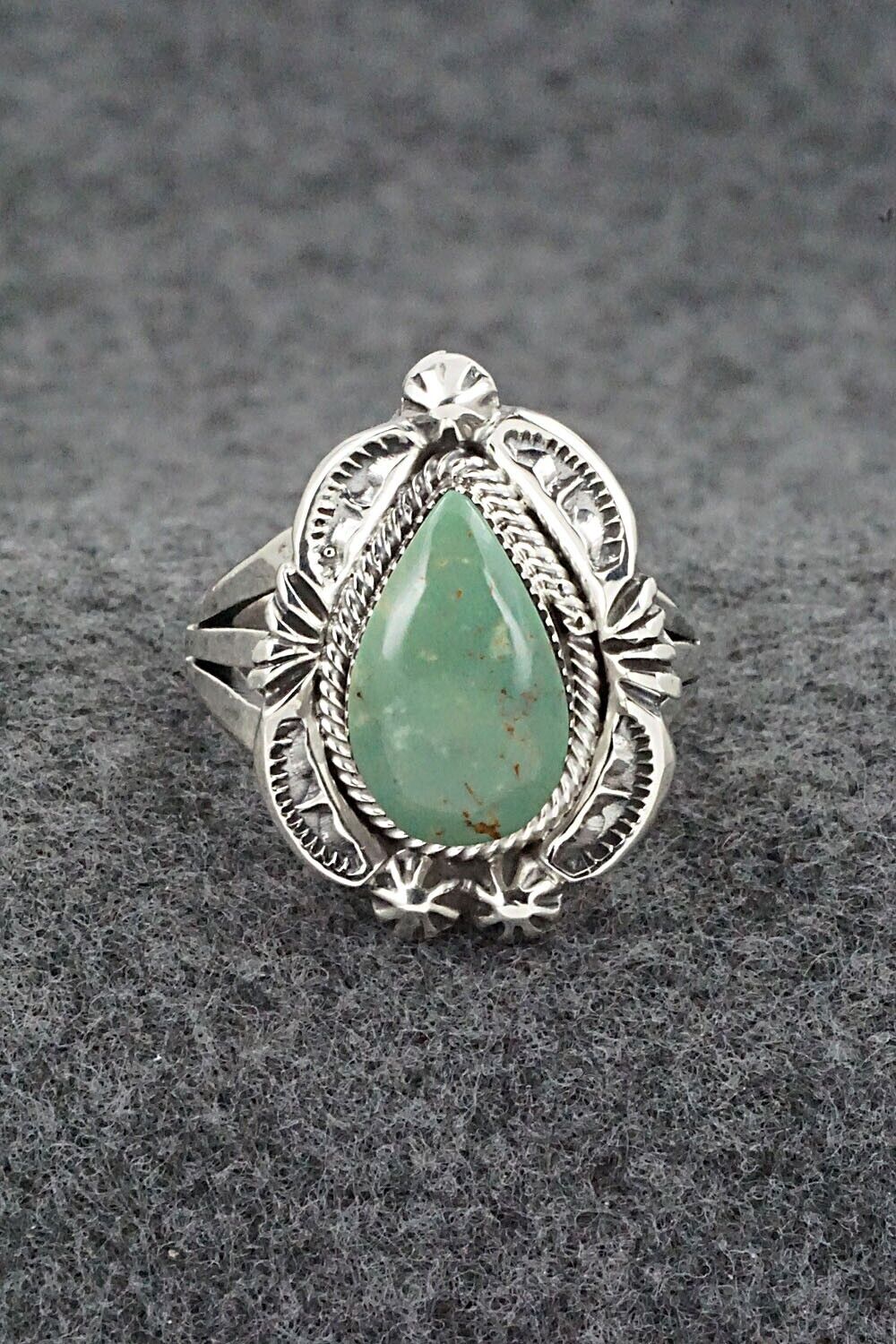 Turquoise & Sterling Silver Ring - Irvin Tsosie - Size 9
