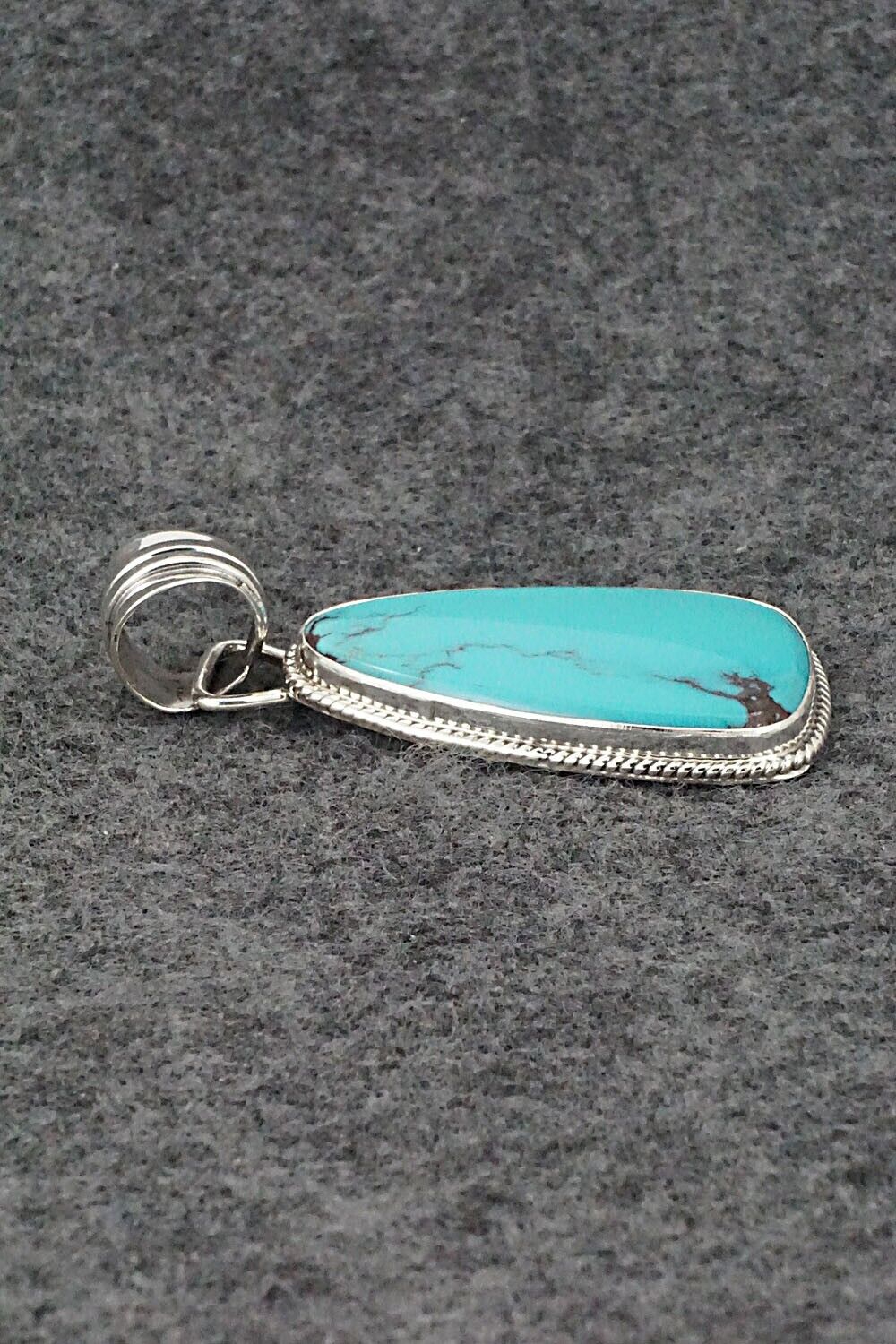 Turquoise and Sterling Silver Pendant - Sharon McCarthy