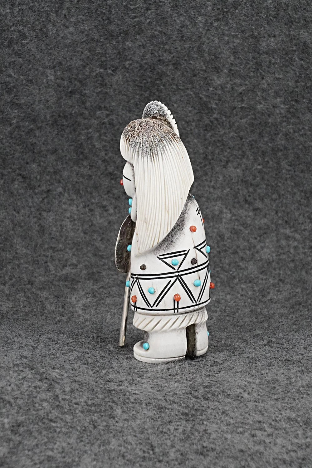 Warrior Zuni Fetish Carving - Claudia Peina