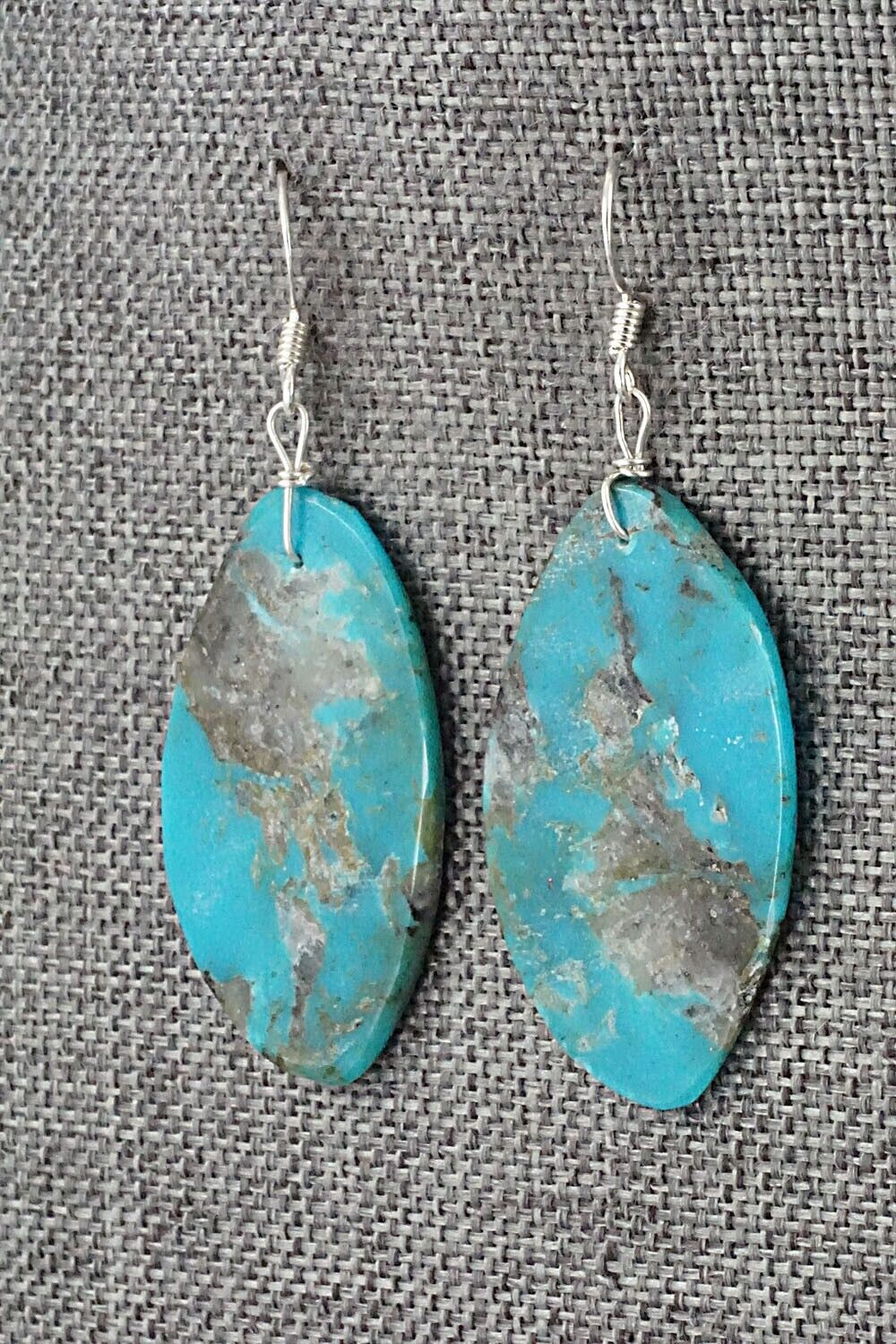 Turquoise & Sterling Silver Earrings - Joe Garcia