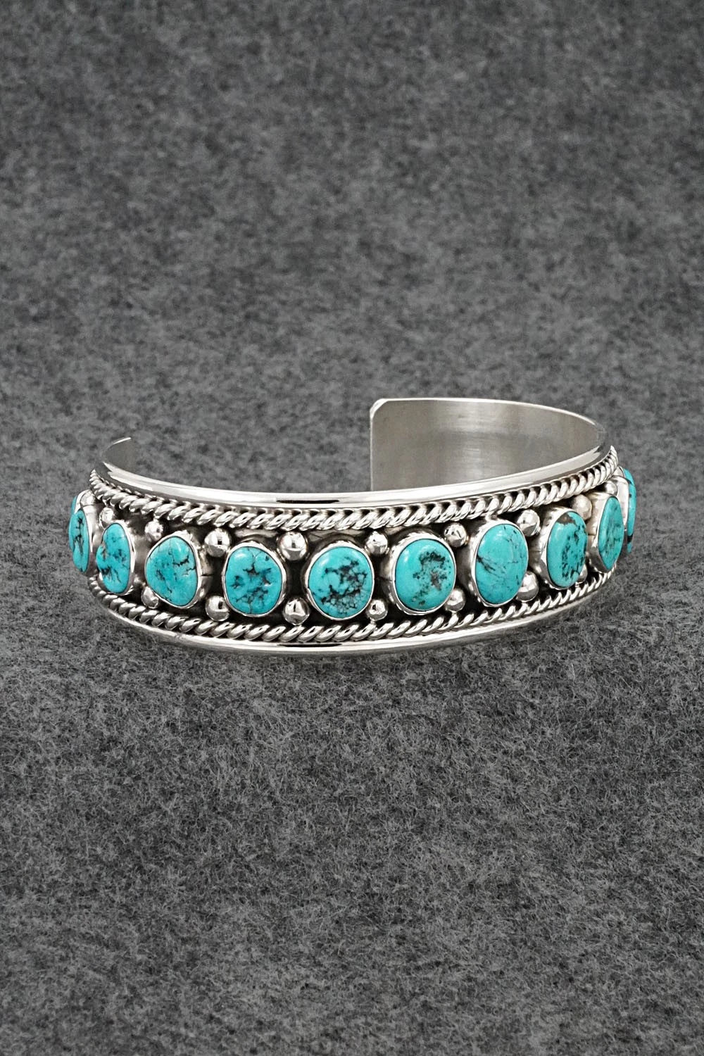 Turquoise & Sterling Silver Bracelet - Chester Charley