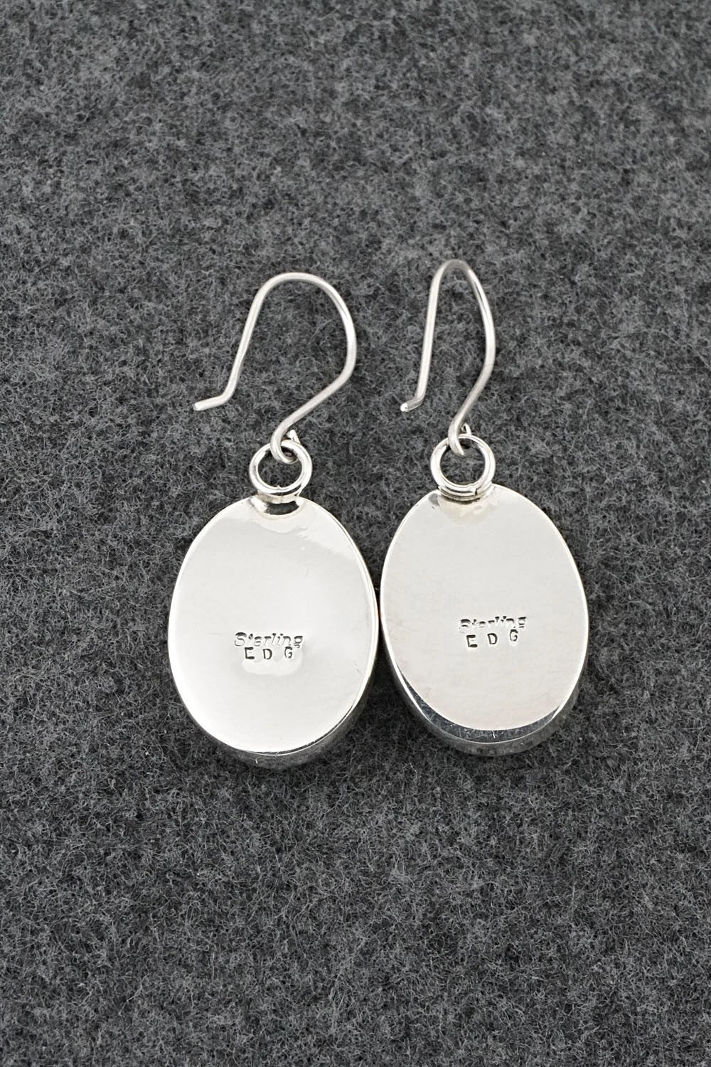 Turquoise & Sterling Silver Earrings - Eugene Gruber