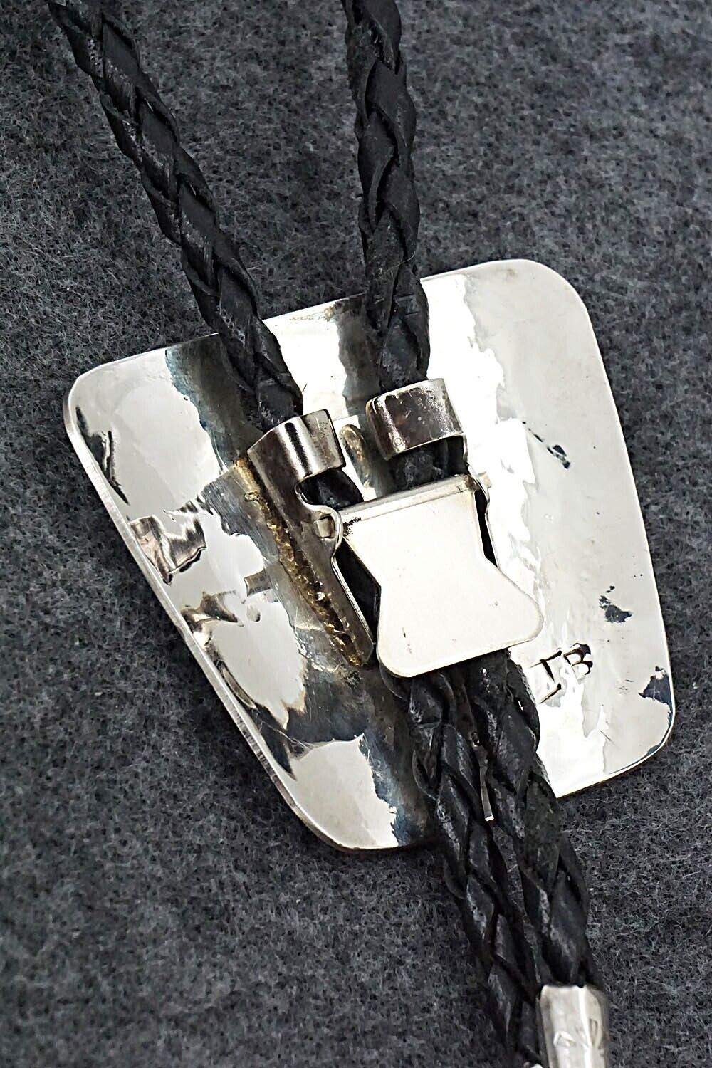 Multi Stone & Sterling Silver Bolo Tie & Belt Buckle Set - Gladys Lamy