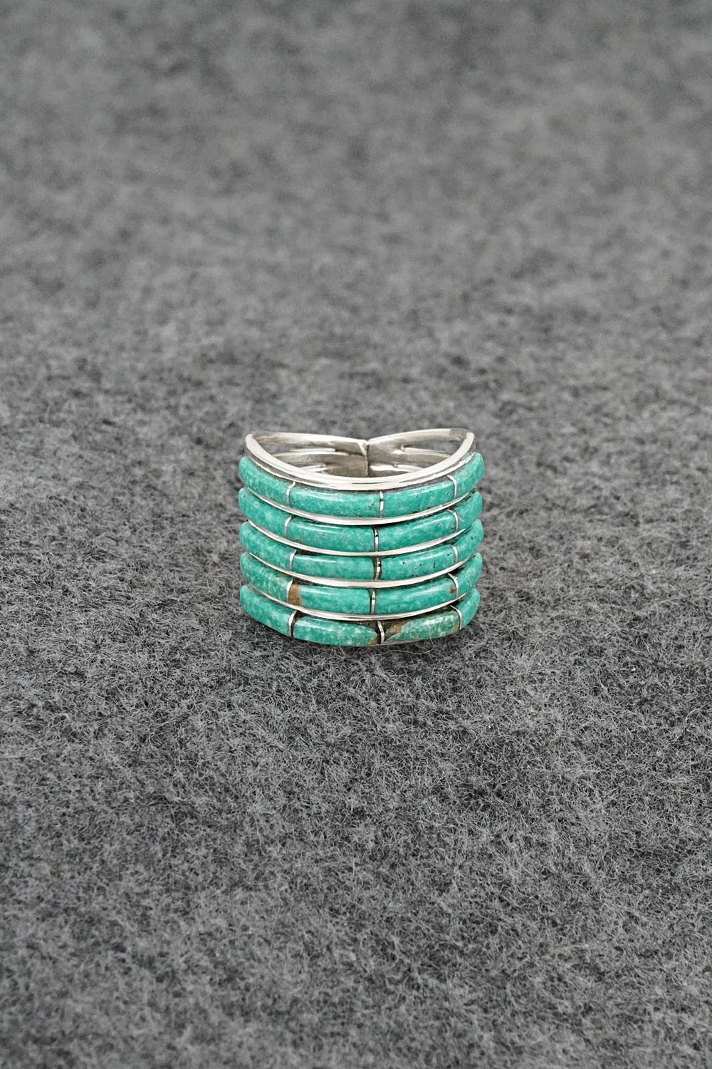 Turquoise & Sterling Silver Ring - Jamie Johnson - Size 6