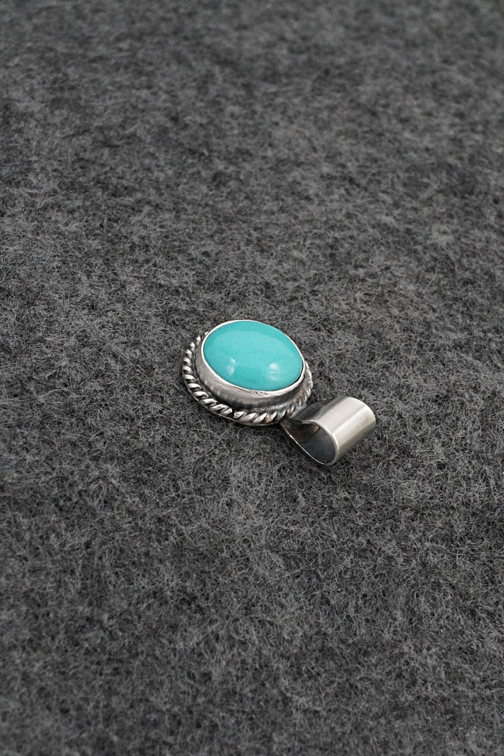 Turquoise & Sterling Silver Pendant - Rena Begay