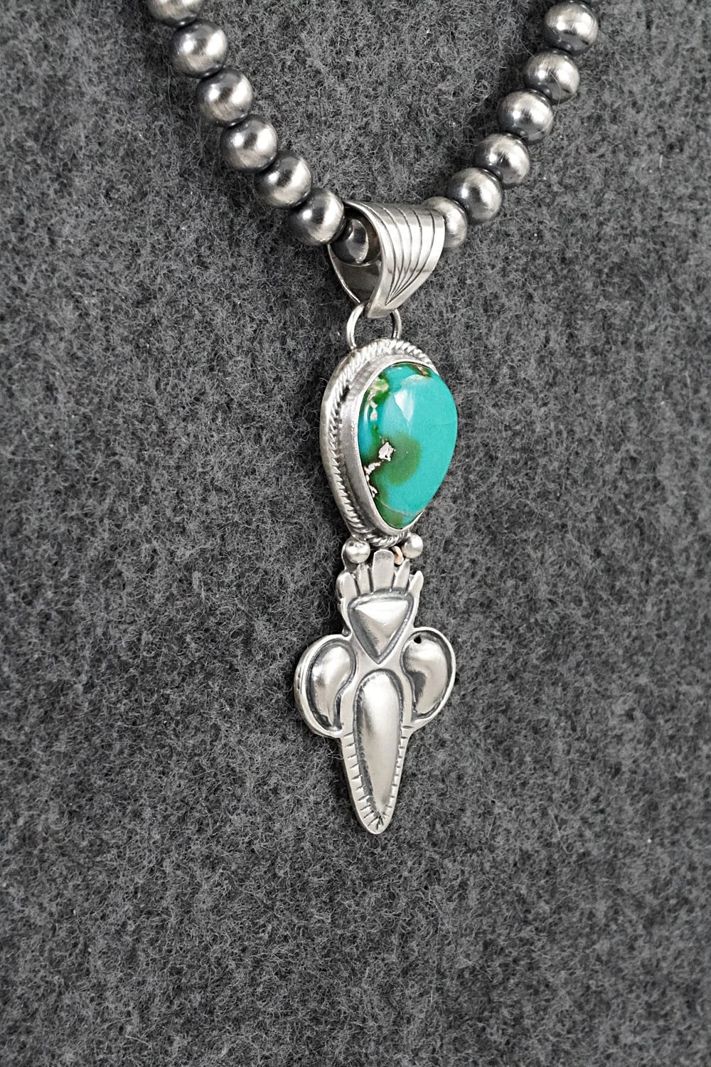 Turquoise & Sterling Silver Necklace - Gary Shorty