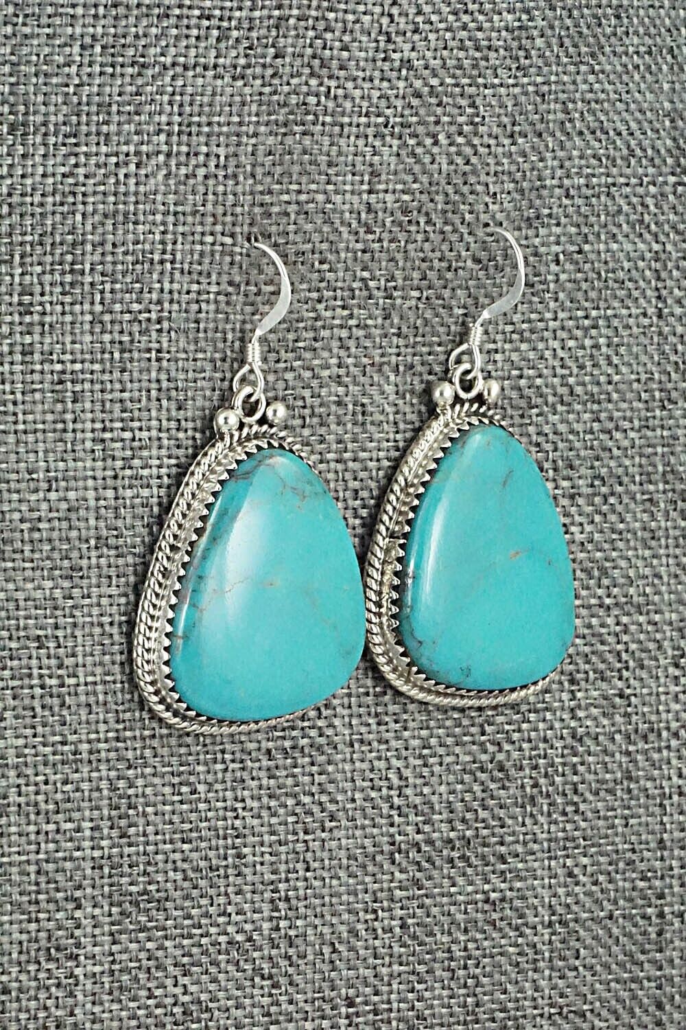 Turquoise & Sterling Silver Earrings - Sharon McCarthy