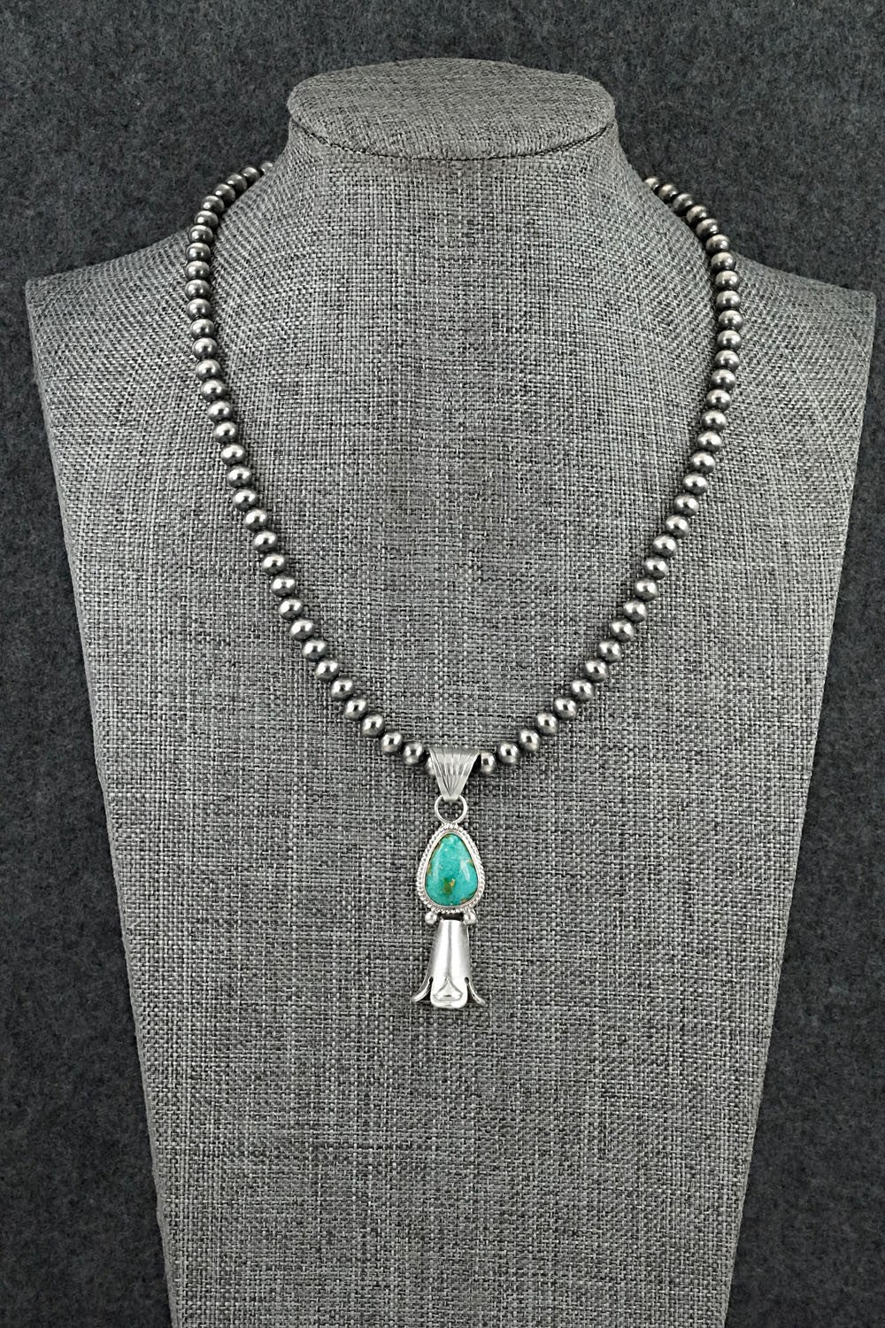 Turquoise & Sterling Silver Necklace - Samuel Yellowhair