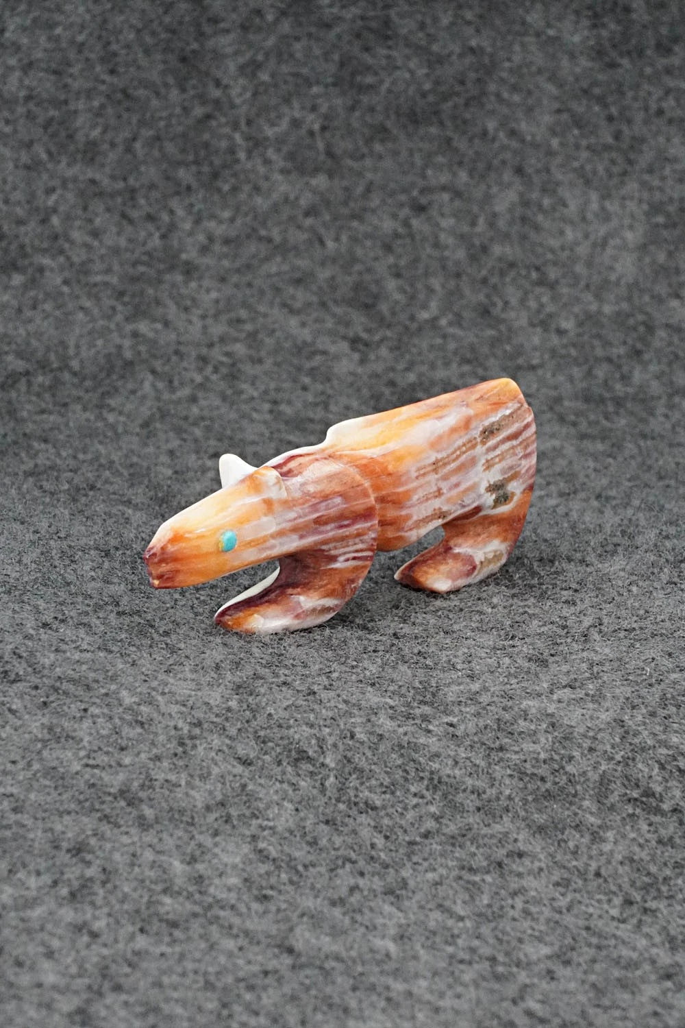 Mountain Lion Zuni Fetish Carving - Ronnie Lunasee