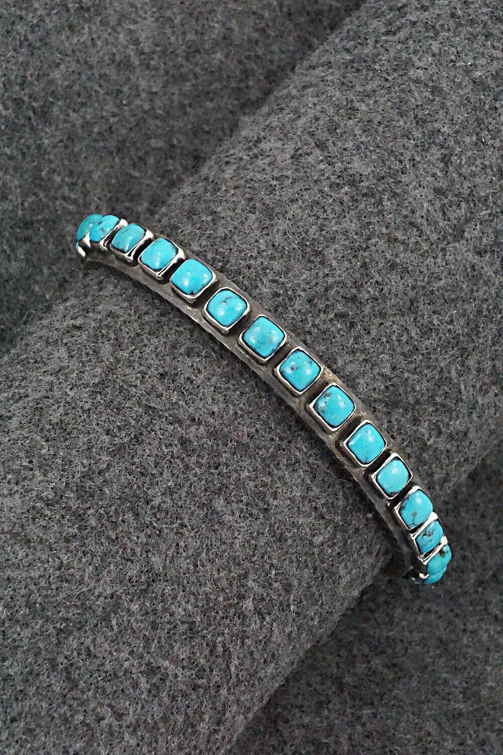 Turquoise & Sterling Silver Bracelet - Ernest Rangel