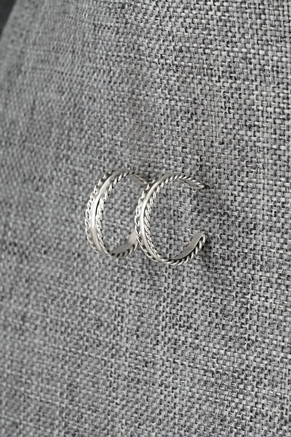 Sterling Silver Hoop Earrings - Elaine Tahe