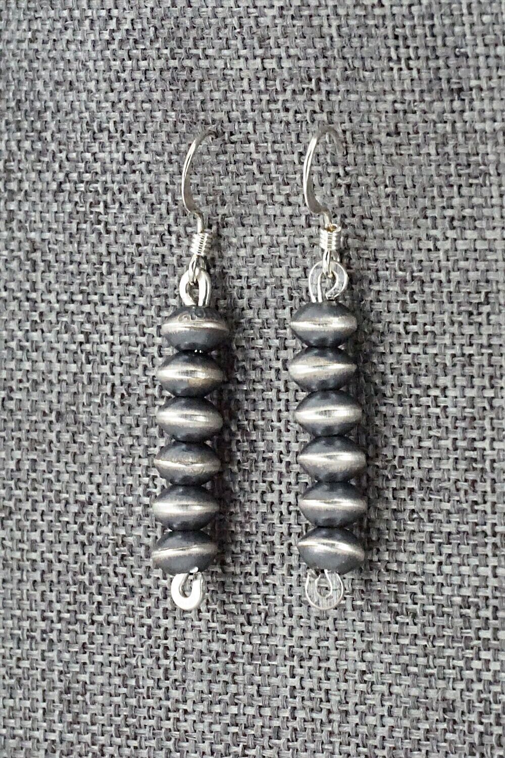 Sterling Silver Navajo Pearl Earrings - Preston Haley