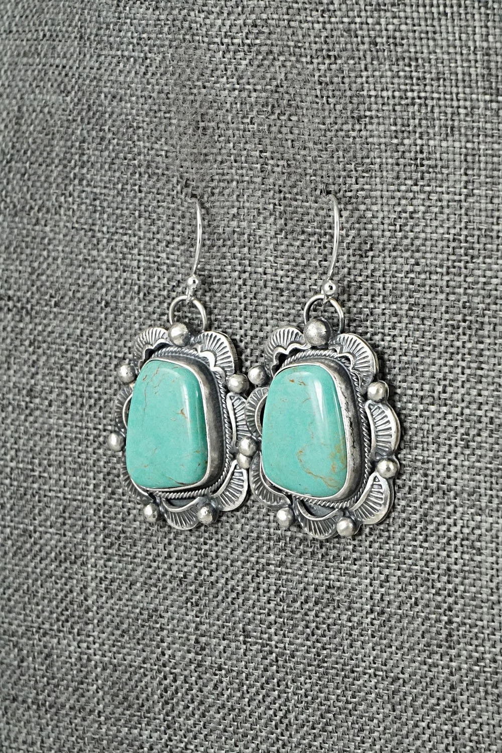 Turquoise & Sterling Silver Earrings - Jackson Hoskie