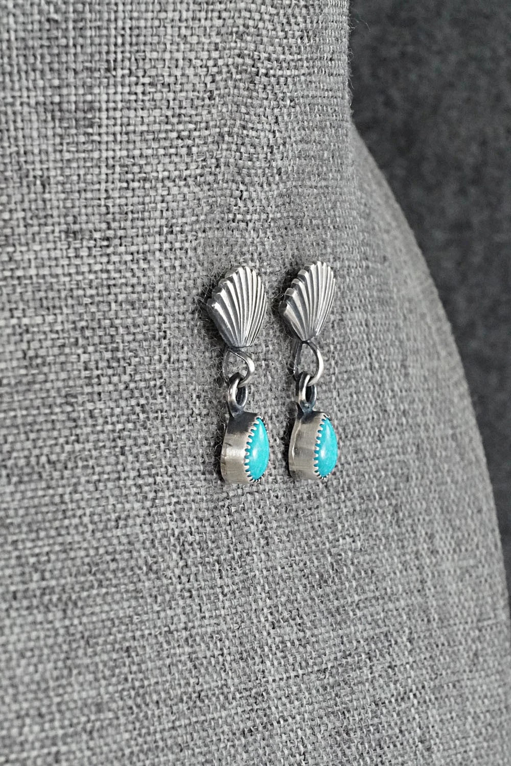 Turquoise & Sterling Silver Earrings - Marie Bahe