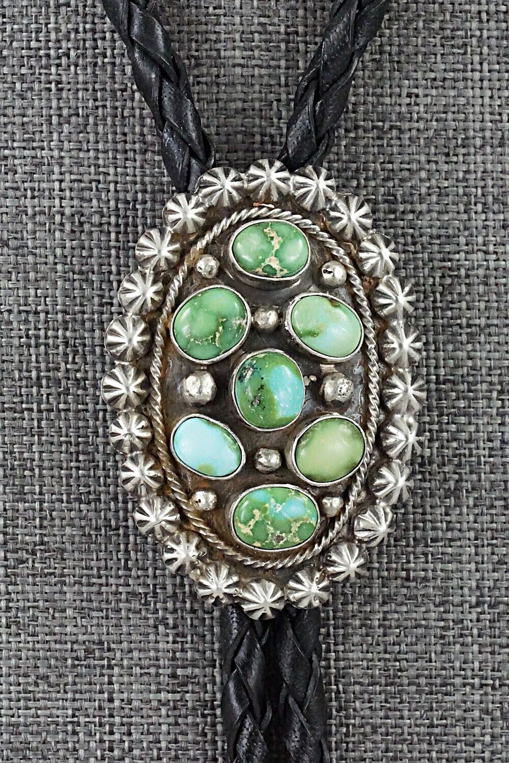 Turquoise & Sterling Silver Bolo Tie - Paige Gordon