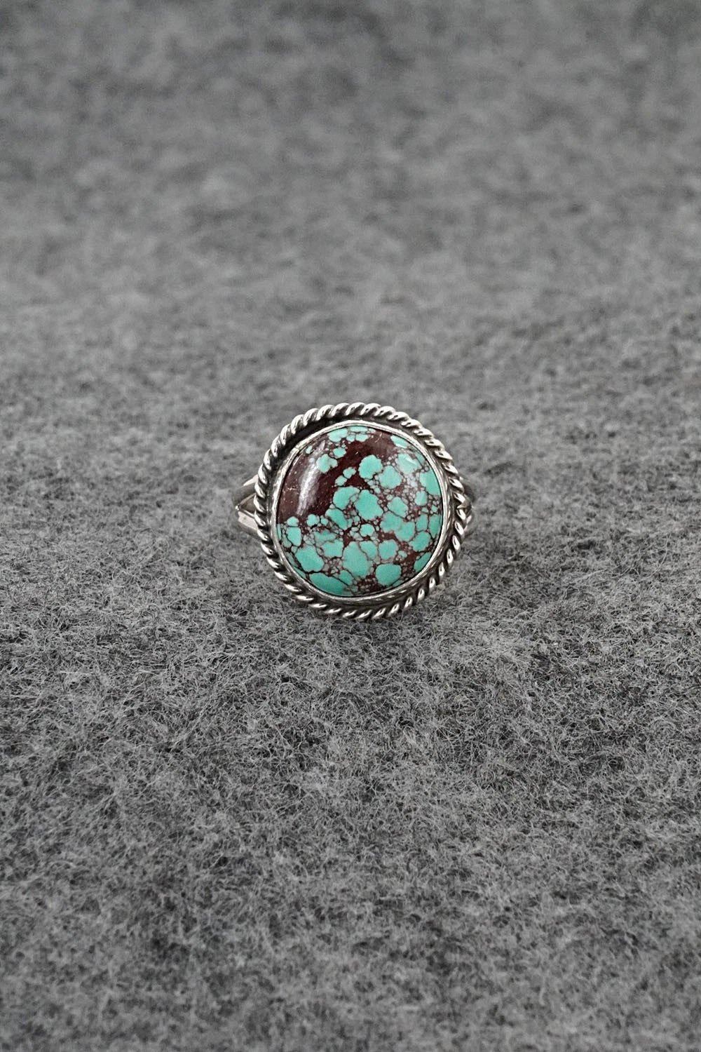 Turquoise & Sterling Silver Ring - Eugene Gruber - Size 6