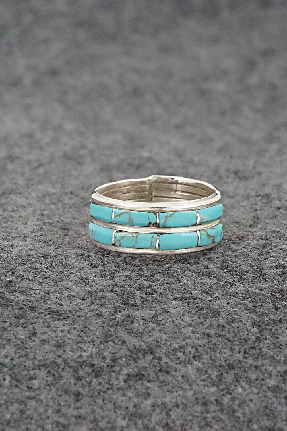 Turquoise & Sterling Silver Ring - Debbie Livingston - Size 7.5