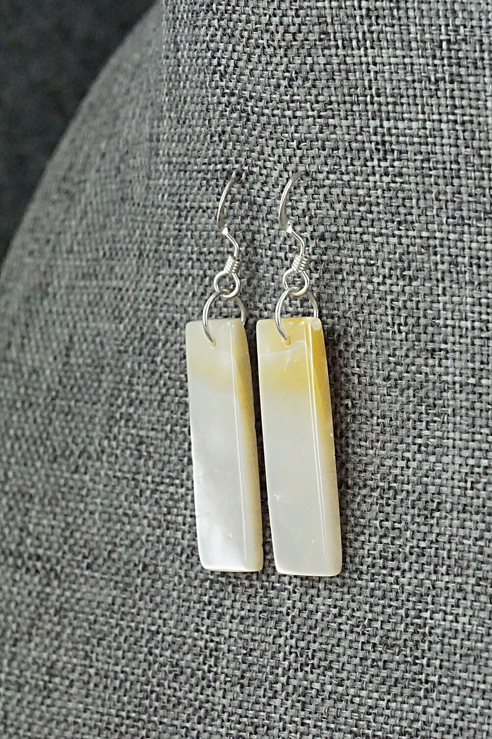 Mother of Pearl & Sterling Silver Earrings - Jesus Espino