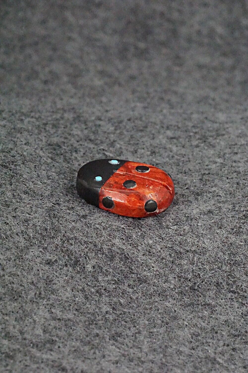 Ladybug Zuni Fetish Carving - Reynold Lunasee