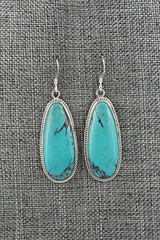Turquoise & Sterling Silver Earrings - Sharon McCarthy