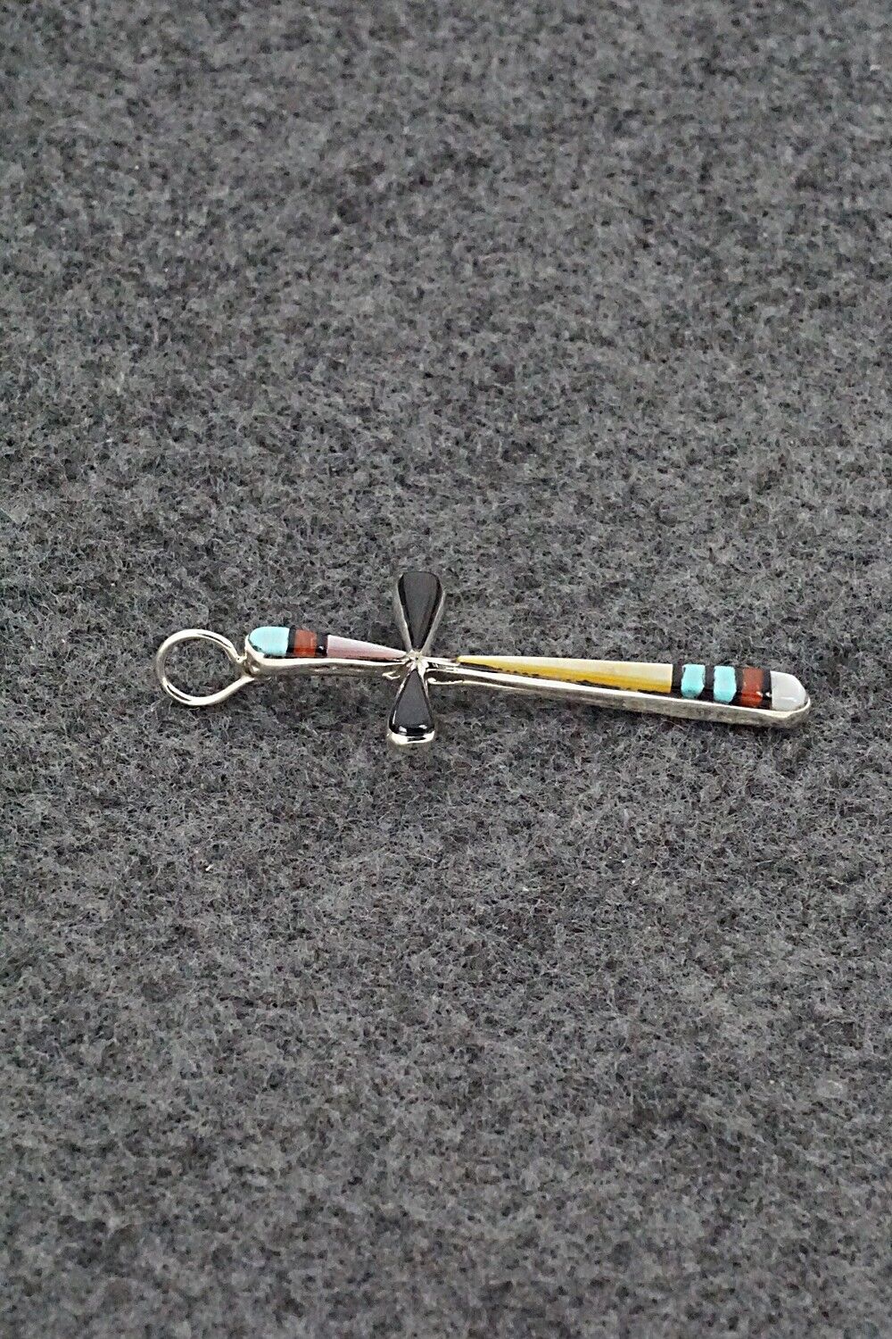 Multi Stone & Sterling Silver Pendant - Sylvester Noche