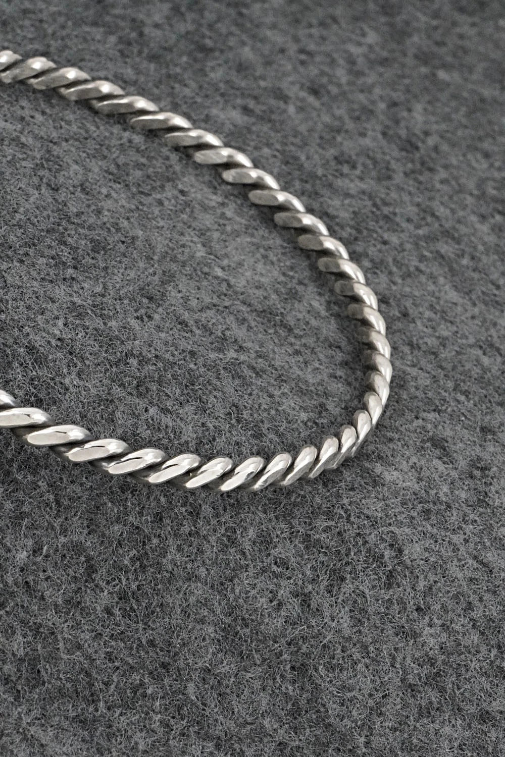 Sterling Silver Bangle Bracelet - Elaine Tahe