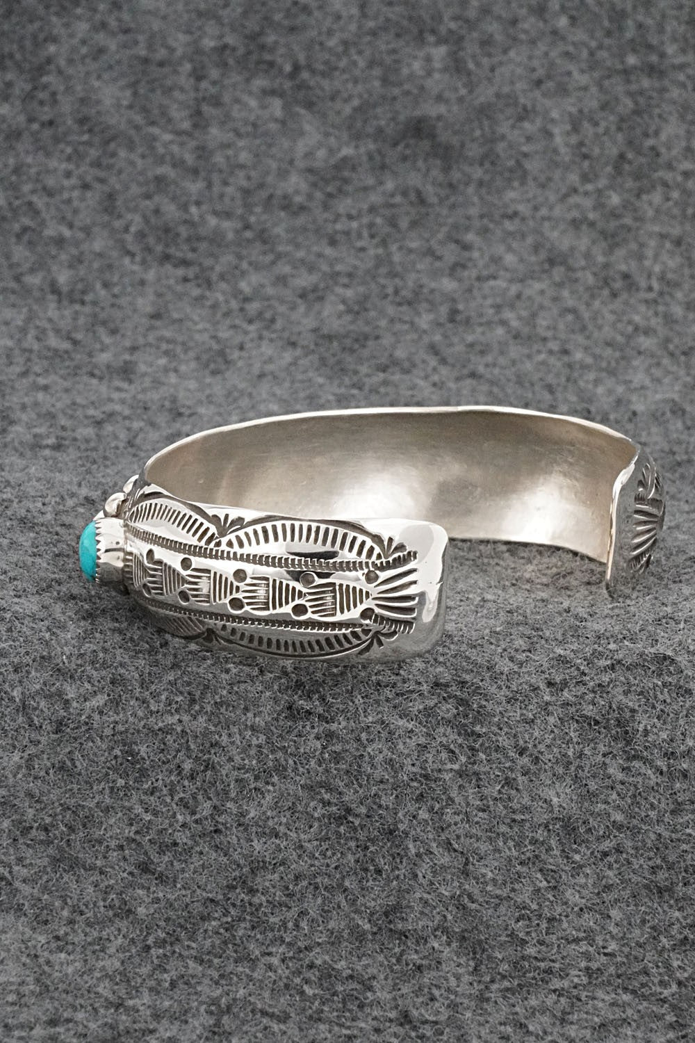 Turquoise, Coral & Sterling Silver Bracelet - Grace Silver