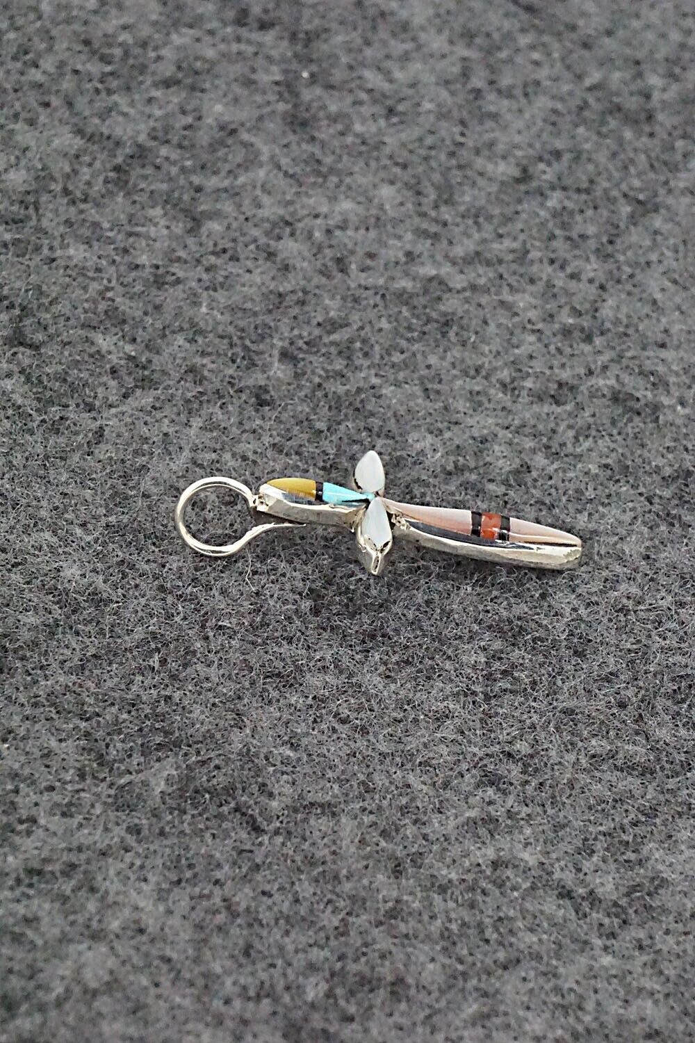 Multi-Stone & Sterling Silver Pendant - Lynette Bowannie