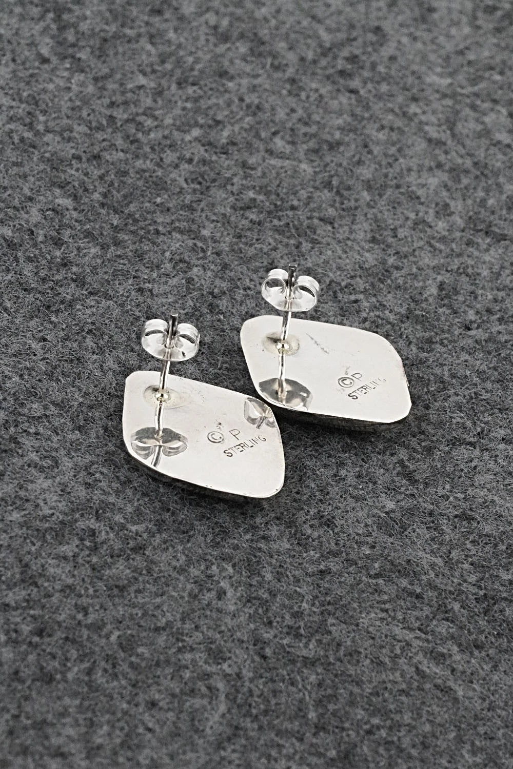 Turquoise & Sterling Silver Earrings - Phil Perry