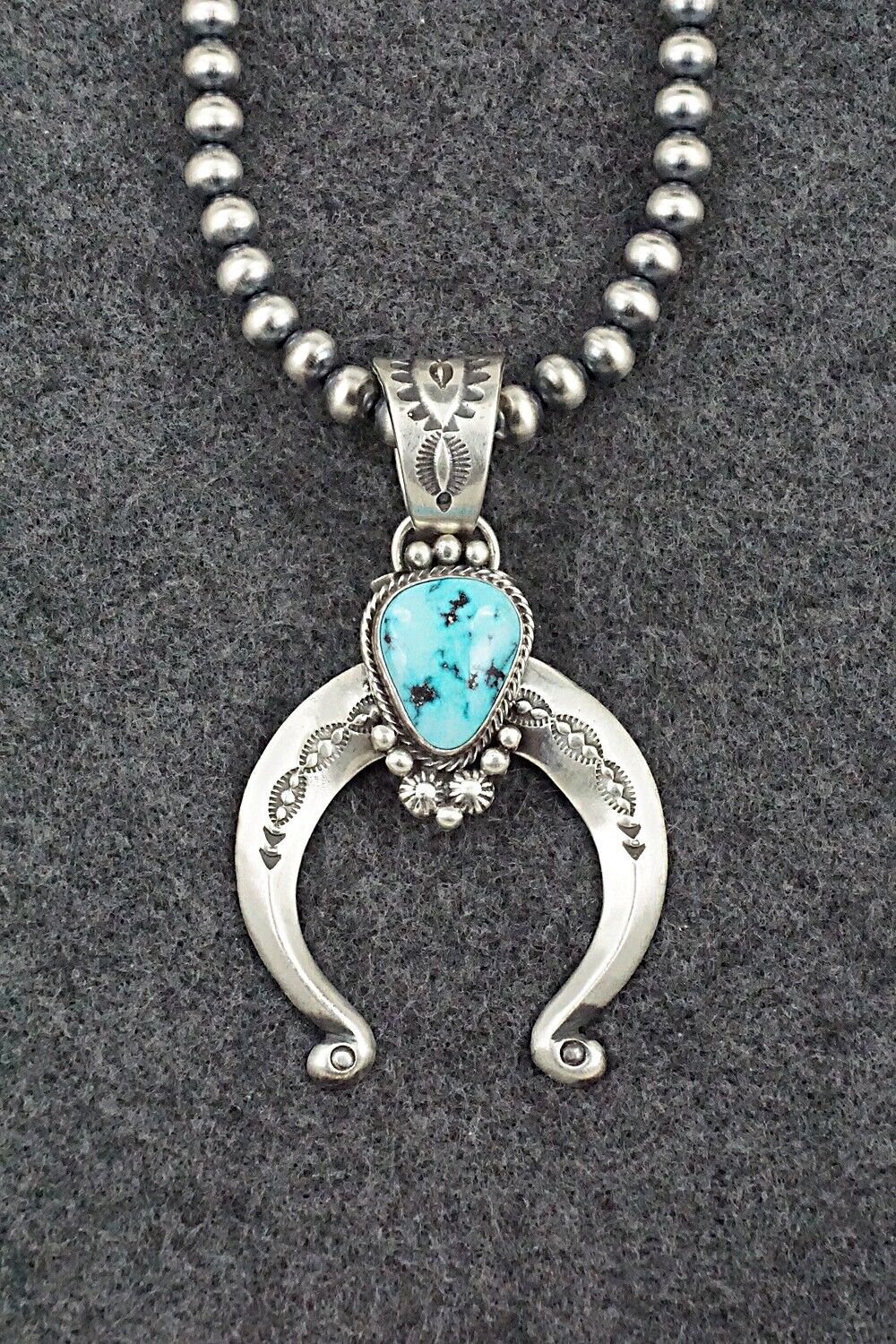 Turquoise & Sterling Silver Necklace - Samuel Yellowhair